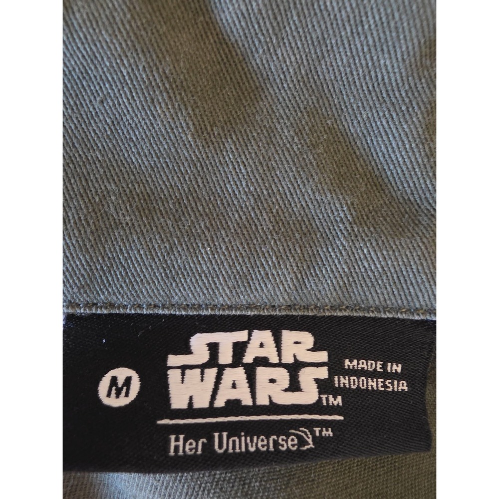 Star Wars Her Universe Yoda Military Utility Jacket Women’s Medium Green - Picture 3 of 11